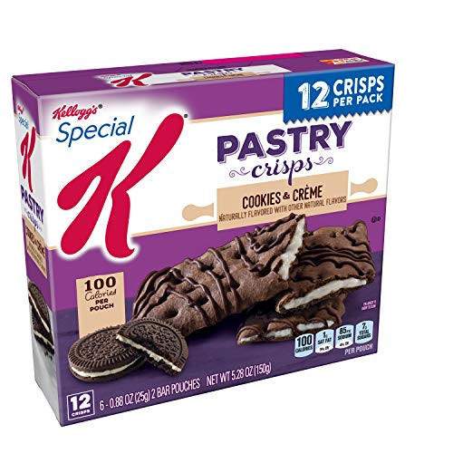 Special K Pastry Crisps Cookies and Crème 528 oz 12 Crisps 2 per Pouch Pack of 8 Special K Pastry Crisps Cookies and Crème 528 oz 12 Crisps 2 per Pouch Pack of 8