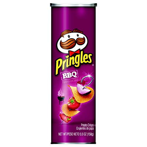 Pringles Snack Stacks Potato Crisps Chips BBQ Flavored 55 oz Can Pringles Snack Stacks Potato Crisps Chips BBQ Flavored 55 oz Can