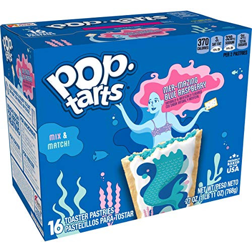 Kelloggs Pop Tarts MerMazing Blue Raspberry 16 ct