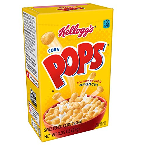 Kelloggs Corn Pops Breakfast Cereal Original Single Serve 095 oz BoxPack of 70