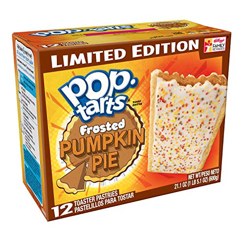 PopTarts Breakfast Toaster Pastries Frosted Pumpkin Pie Flavored Limited Edition 211 oz 12 Count