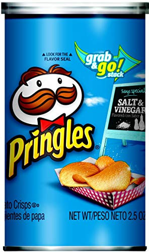Pringles Grab and Go Salt and Vinegar Crisps 25 Ounce  12 per case