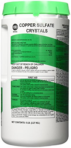 Applied Biochemists 13272A Copper Sulfate Crystals Algaecide and Herbicide 5 lbs