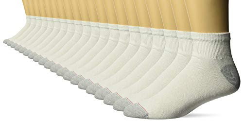 Hanes Mens Ultimate Ankle Socks 10Pack White Shoe Size 612