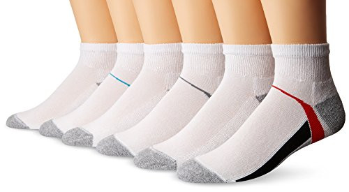Hanes Big Boys Ankle Socks White Large 12pack 2 packs of 6
