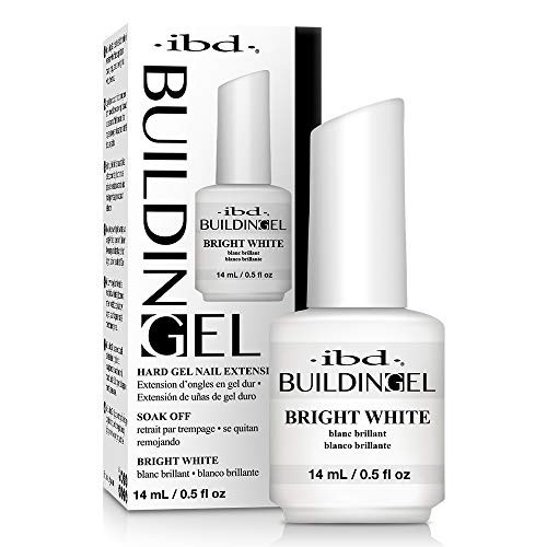 IBD Building Gel Hard Gel Nail Extension Bright White 05 oz