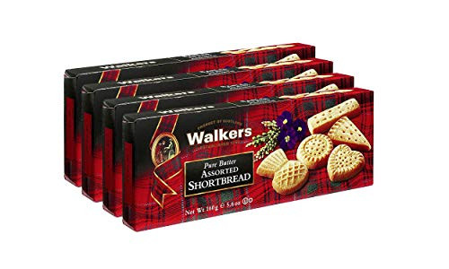 Walkers Assorted Shortbread Cookies 56 Ounces Pack of 4