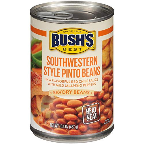 Bushs Best Savory Beans Southwestern Style Pinto Beans 154 oz