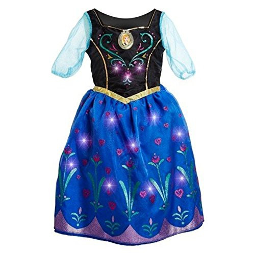 Disney Frozen Anna Musical LightUp Dress Size 78 Black