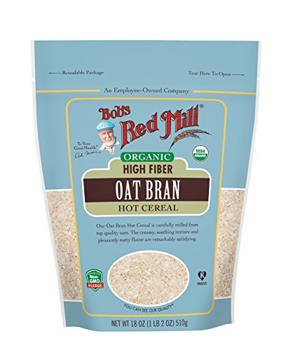 Bobs Red Mill Organic High Fiber Oat Bran Hot Cereal 18 Oz