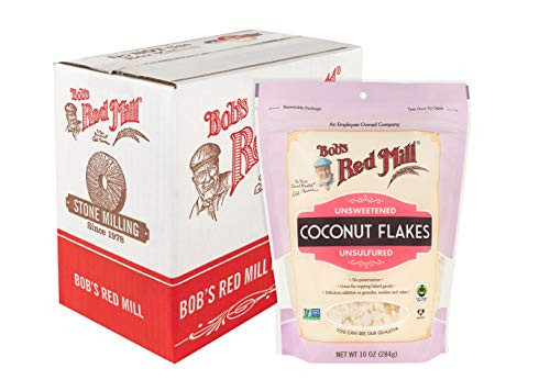 Bobs Red Mill Flaked Coconut Unsweetened 10 Ounce Pack of 4