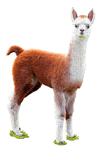 Madd Capp Puzzles Jr  I AM Lil Llama  100 Pieces  Animal Shaped Jigsaw Puzzle