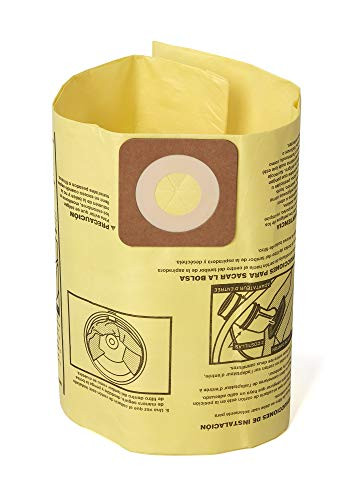 CRAFTSMAN 39970 Fine Dust Wet Dry Vac Dust Collection Bags for 6 and 9 Gallon Shop Vacuums, 2-Pack