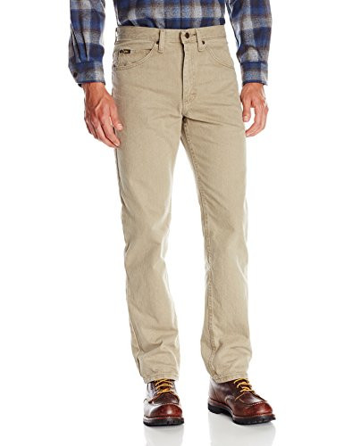 Lee Mens Regular Fit Straight Leg Jean Wheat 38W x 29L