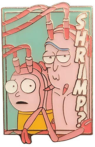 Pastel Rick and Morty Shrimp  Official Season Four Collectible Pin