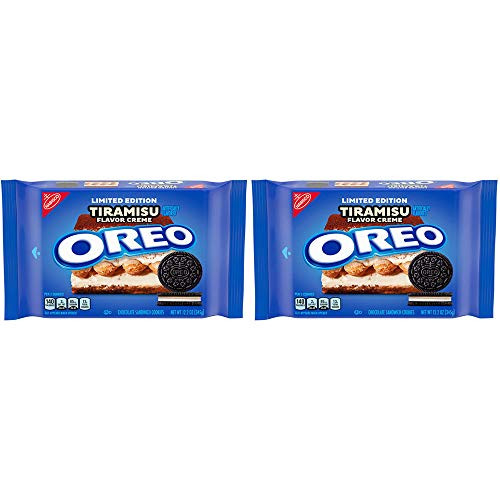 Oreo Chocolate Sandwich Cookies Tiramisu Flavored Creme Limited Edition 2 Pack