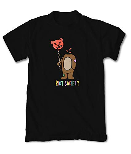 Riot Society Riot Bear Balloon Head Mens TShirt  Black Medium