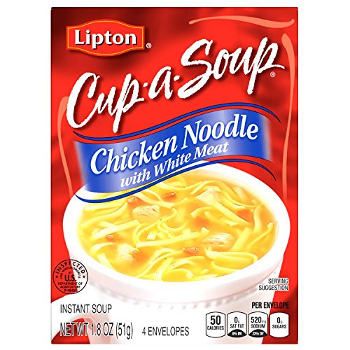 Lipton Cup A Soup Instant Soup Chicken Noodle with White Meat Soup 18 oz 4 ct