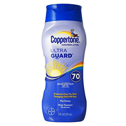 Coppertone UltraGuard Sunscreen Lotion SPF 70 8 oz Coppertone UltraGuard Sunscreen Lotion SPF 70 8 oz