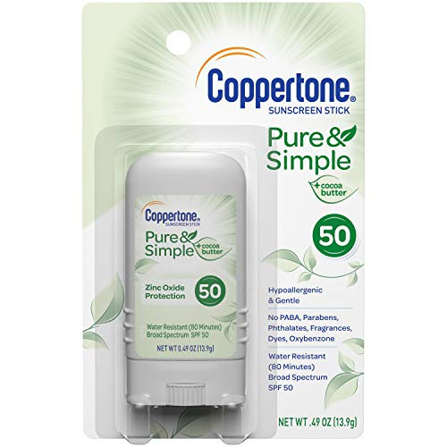 Coppertone Coppertone Pure  Simple Spf 50 Stick Sunscreen Mineral Sunscreen 049 Ounce