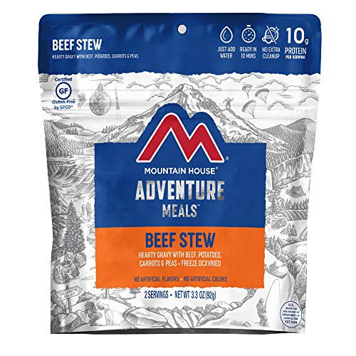 Mountain House Beef Stew  Freeze Dried Backpacking  Camping Food  2 Servings  GlutenFree