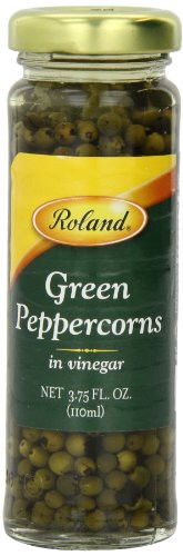 Roland Peppercorns Green in Vinegar 375 Ounce Pack of 6