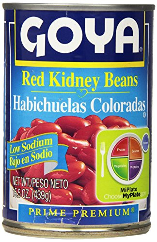 Goya Foods Low Sodium Red Kidney Beans 155 oz Pack of 24