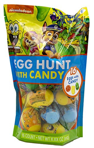 Nickelodeon Themed Candy Filled Plastic Easter Eggs Basket Stuffers 282 Ounce 16 Count