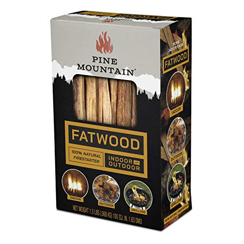 Pine Mountain Indoo StarterStikk 100 Fatwood 15 Pound Natural Firestarting Sticks Campfire Fireplace Wood Stove Fire Pit Indoor Outdoor Use Brown Pine Mountain Indoo StarterStikk 100 Fatwood 15 Pound Natural Firestarting Sticks Campfire Fireplace Wood Stove Fire Pit Indoor Outdoor Use Brown