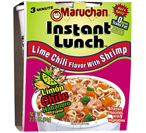Maruchan Instant Lunch Lime Chili with Shrimp Box of 6