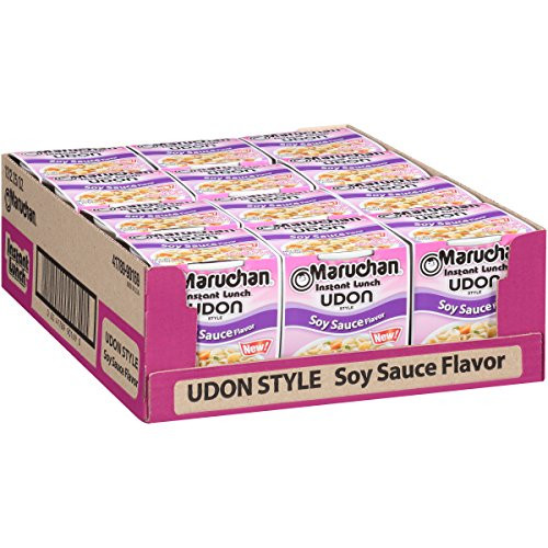Maruchan Instant Lunch Udon Style Soy Sauce 225 Oz Pack of 12