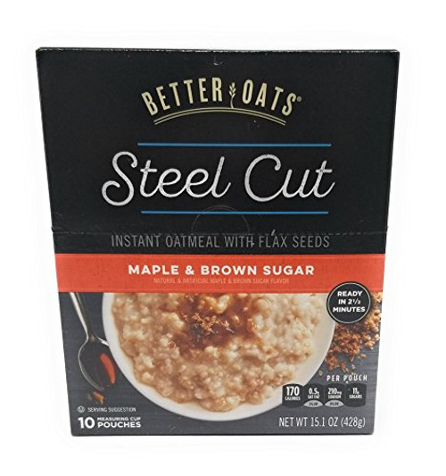 Better Oats Steel Cut Maple Brown Sugar 151 Ounce 2 Pack Better Oats Steel Cut Maple Brown Sugar 151 Ounce 2 Pack