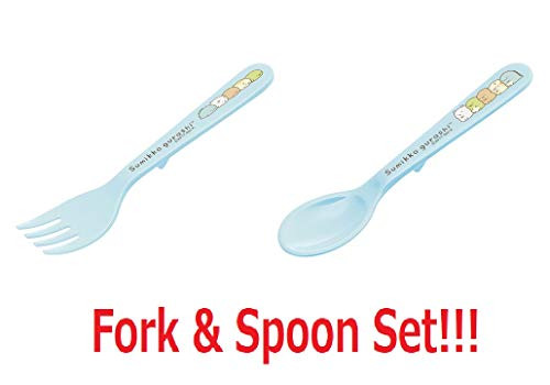 Skater Coffee Spoon & Dessert Fork Set!! SM6 & FM6 (Sumikko Gurashi) Light Blue