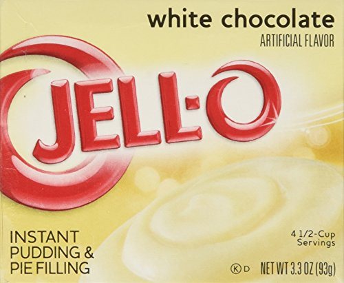 Jello Instant Pudding  Pie Filling White Chocolate 33ounce Boxes Pack of 4