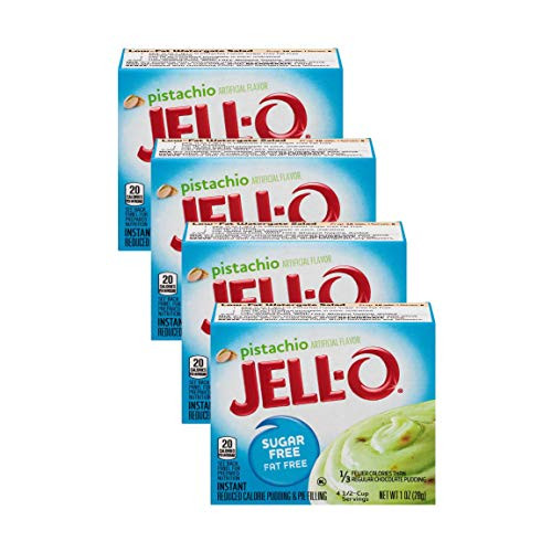 JellO Pistachio Flavor Sugar Free Pudding  Pie Filling 4Pack