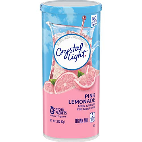 Crystal Light Pink Lemonade Drink Mix 24 Pitcher Packets 4 Packs of 6