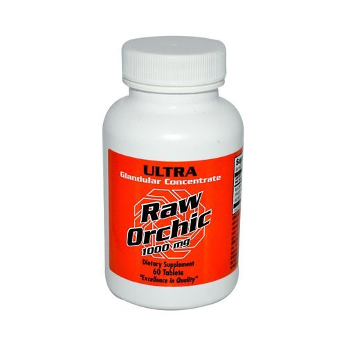 Ultra Glandulars Raw Orchic Tablets 1000 Mg 60 Count