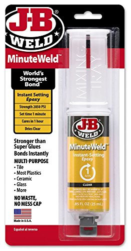 JB Weld 50101 MinuteWeld Epoxy 25 ml Syringe 6 Pack