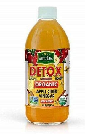WHITE HOUSE DETOX LEMON CINNAMON  HNY ORGANIC APPLE CIDER CIDER VINEGAR 16 OZ  0043600006051