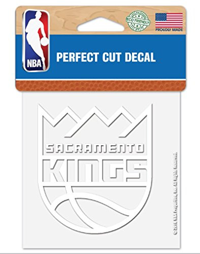 Wincraft NBA Sacramento Kings 4x4 inch White Decal Sticker
