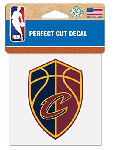 NBA Cleveland Cavaliers 4 x 4 Shield Logo Perfect Cut Color Decal