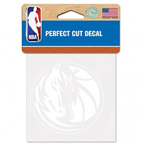 Wincraft NBA Dallas Mavericks Logo 4 x 4 inch Outdoor White Decal