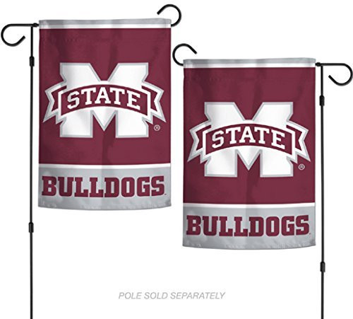 WinCraft NCAA Mississippi State Bulldogs 125 x 18 Inch 2Sided Garden Flag Logo WinCraft NCAA Mississippi State Bulldogs 125 x 18 Inch 2Sided Garden Flag Logo