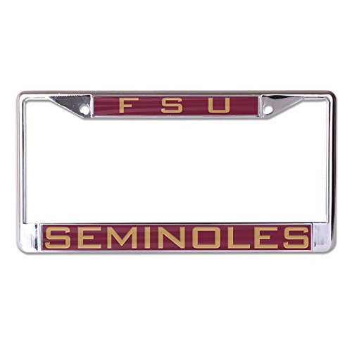 WinCraft NCAA Florida State Seminoles Inlaid Metal License Plate Frame 2Tag Corners WinCraft NCAA Florida State Seminoles Inlaid Metal License Plate Frame 2Tag Corners