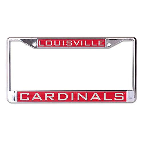 WinCraft NCAA Louisville Cardinals Inlaid Metal License Plate Frame 2Tag Corners WinCraft NCAA Louisville Cardinals Inlaid Metal License Plate Frame 2Tag Corners