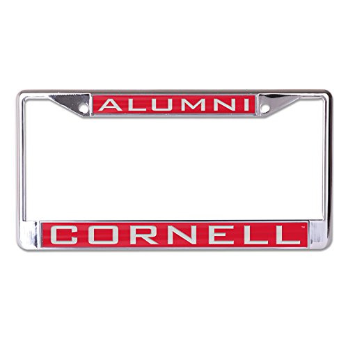 WinCraft NCAA Cornell Big Red Alumni Inlaid Metal License Plate Frame 2Tag Corners
