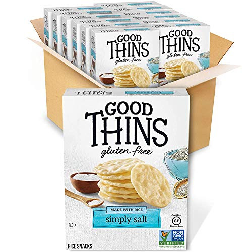 Good Thins Simply Salt Rice Snacks Gluten Free Crackers 12 35 oz Boxes Good Thins Simply Salt Rice Snacks Gluten Free Crackers 12 35 oz Boxes
