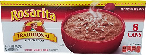 Rosarita Traditional Refried Beans 128 Ounce