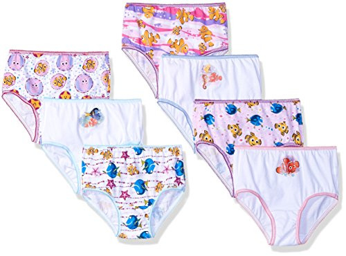Disney Toddler Girls Finding Nemo Dory 7pk Panty Assorted 4T