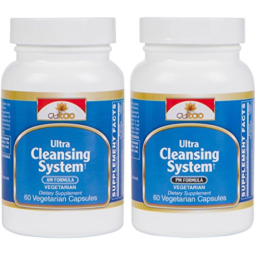 Ultra Cleansing System Detox Kit w 100 Natural Herbal Blend for Maximum Whole Body Organs  Systems Detox Cleanse  Works Safely  Gently Day  Night Over 30 Days  Vegetarian Formula